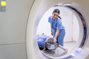 Patient in a CT Scanner